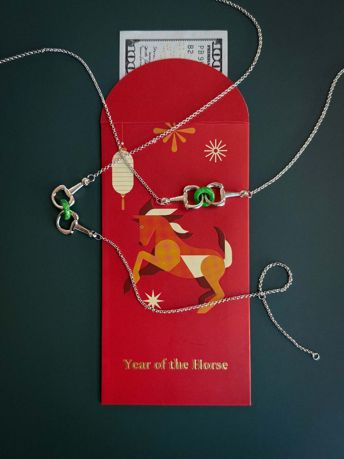 seree Year of the Horse Limited Edition Equestrian Snaffle Bit Necklace - Image 7 of 7