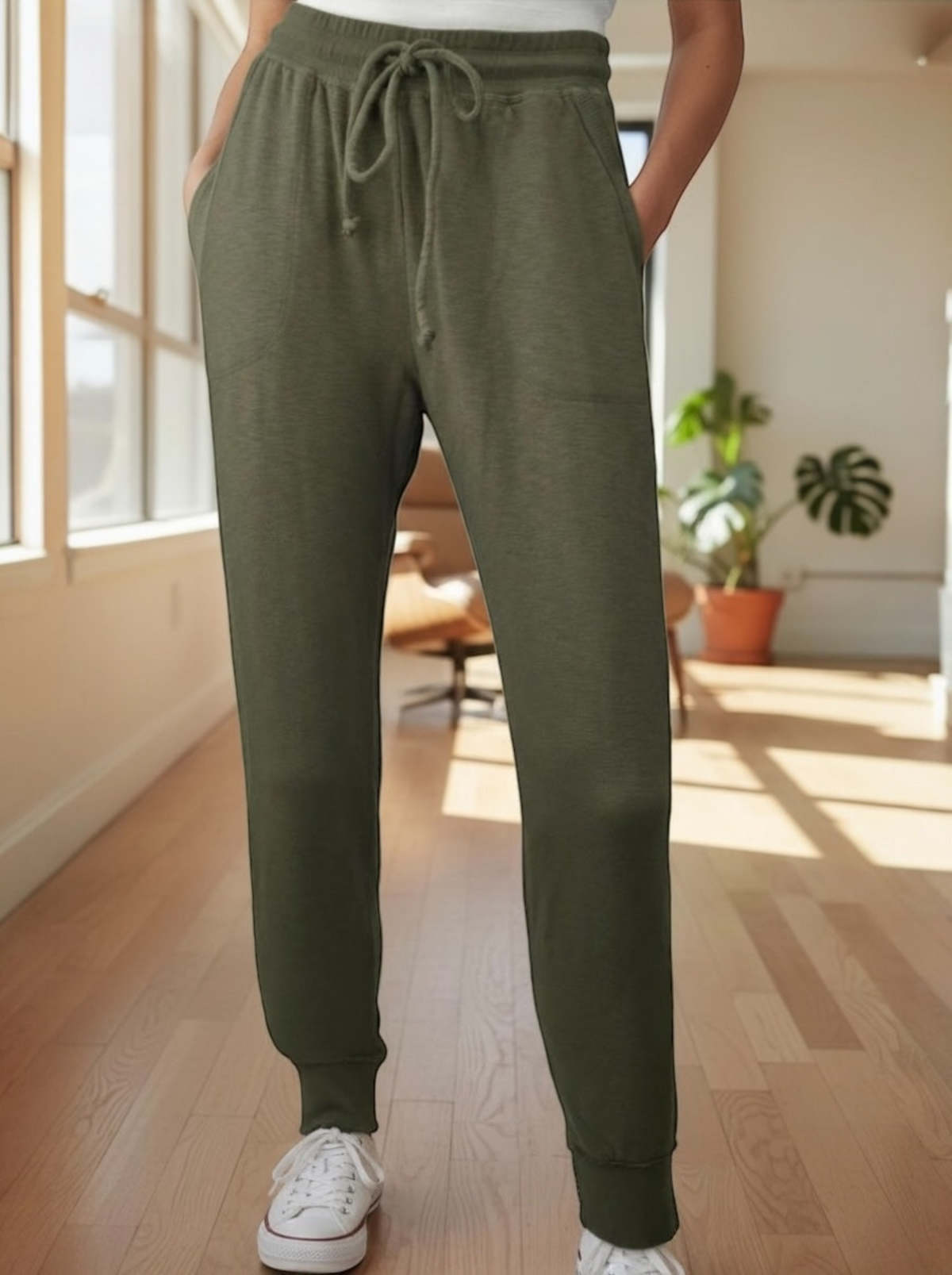 Crown Jewel Pocket Jogger - Olive - Image 1 of 1