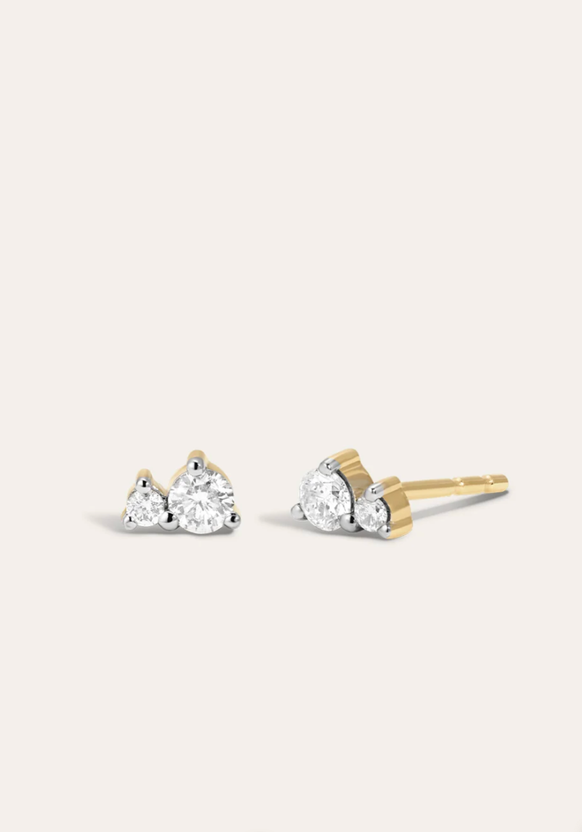 Adina Reyter Tiny 2 Diamond Amigos Posts Earrings - Image 3 of 3