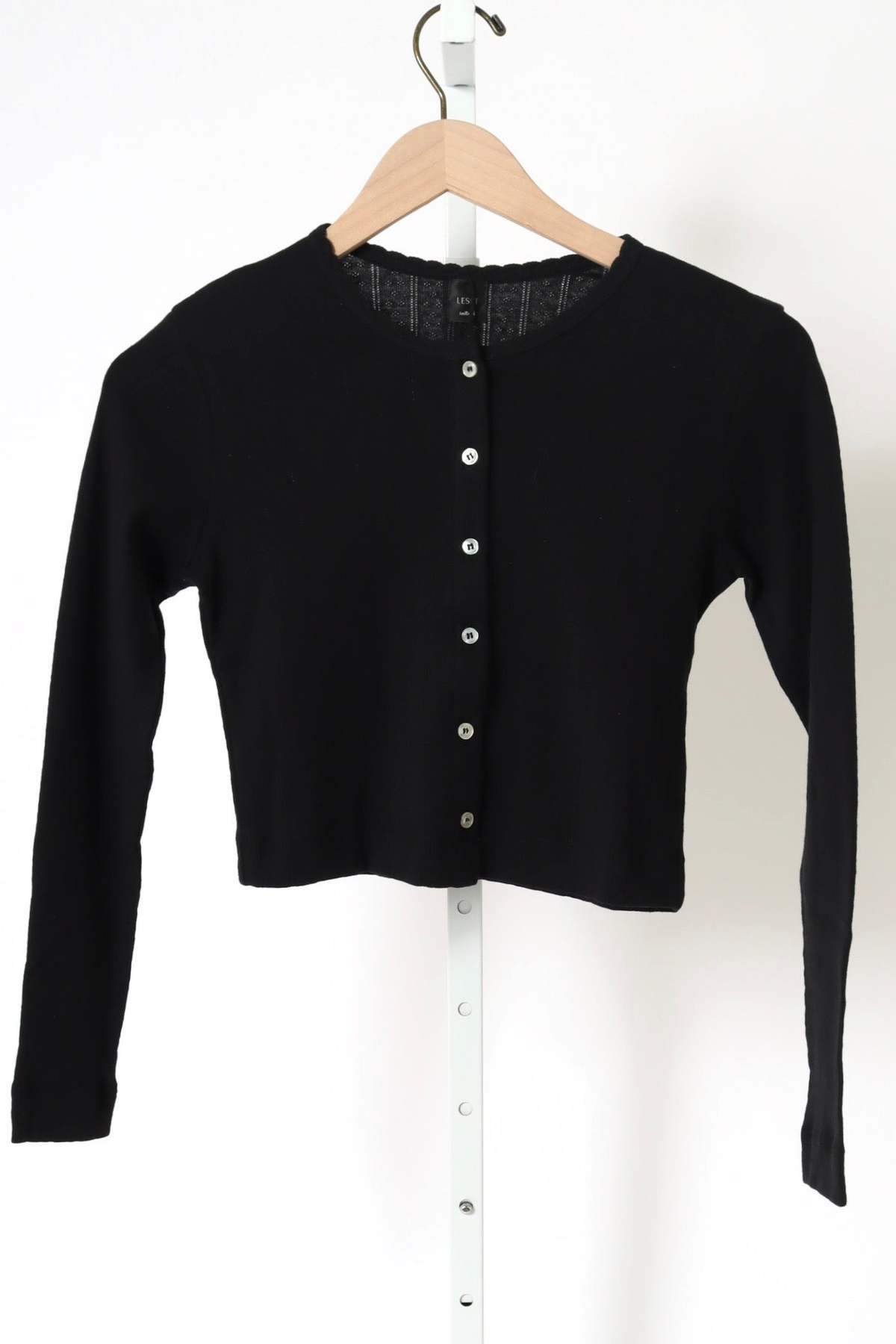 Leset Pointelle Crop Cardigan - Image 1 of 7