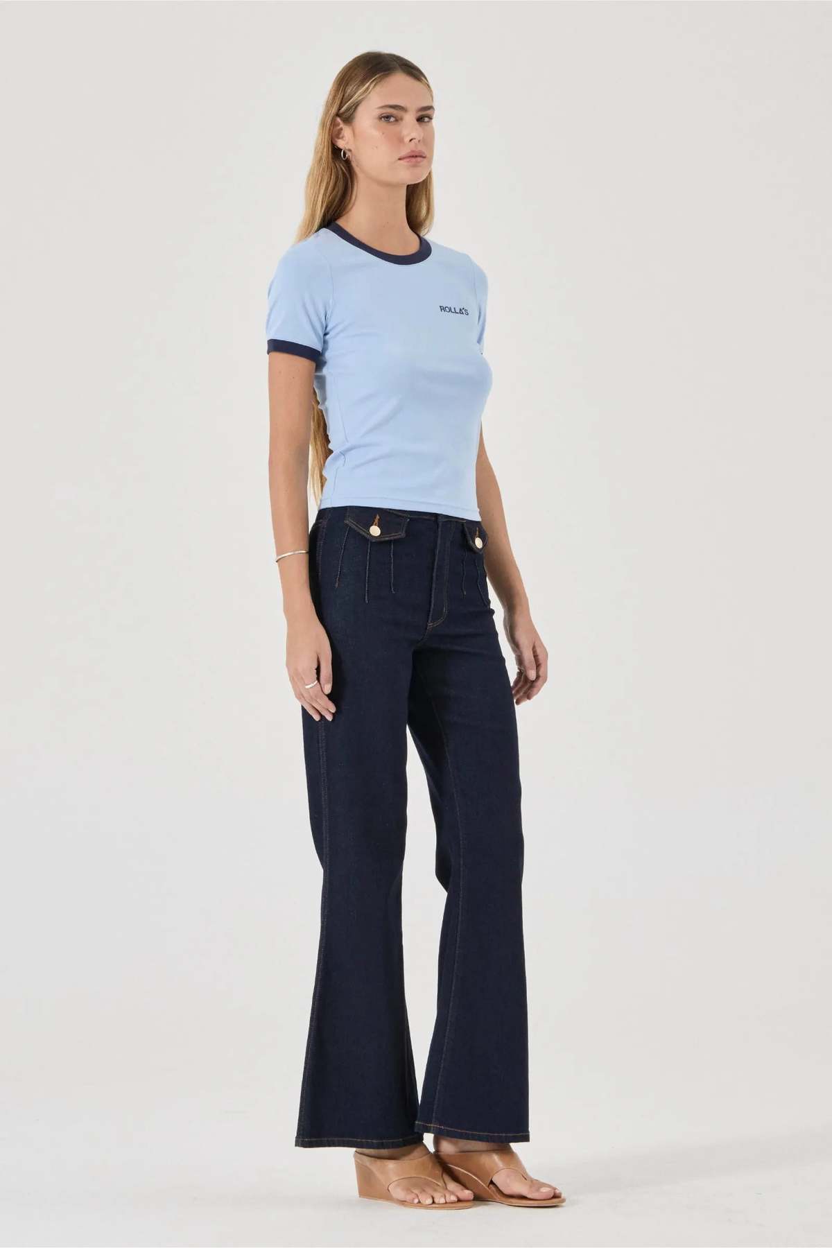 Rollas Eastcoast Flare Jeans - Madame Braid - Image 3 of 5