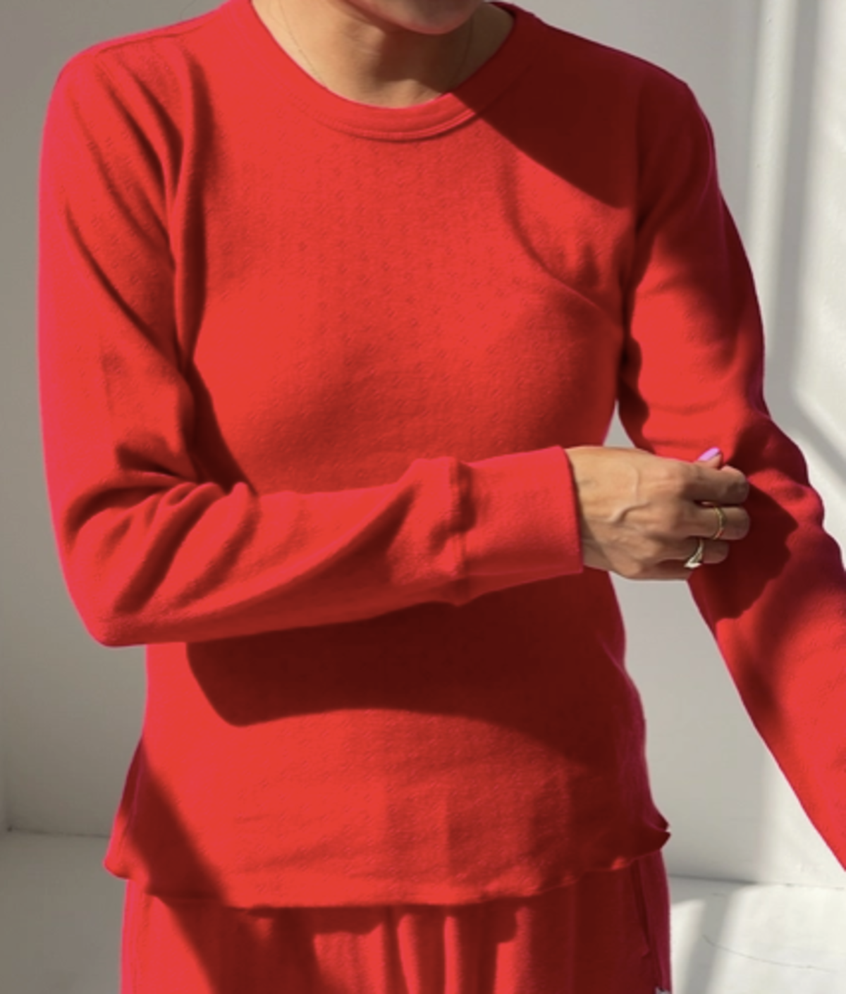 KIDS Le Bon Shoppe Pointelle Fundamental Tee - Image 2 of 2