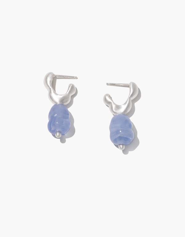 Cled Flow Drop Hoop Earrings