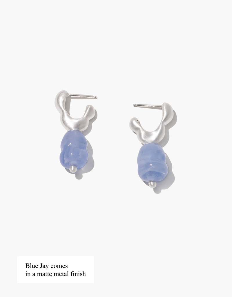 Cled Flow Drop Hoop Earrings