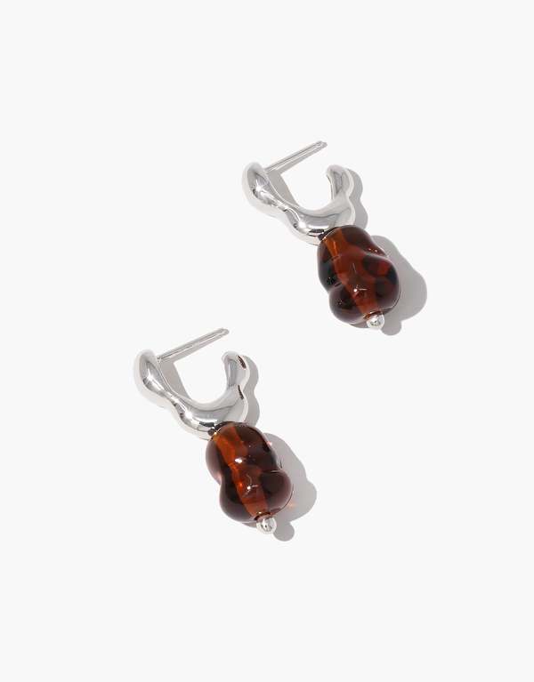 Cled Flow Drop Hoop Earrings