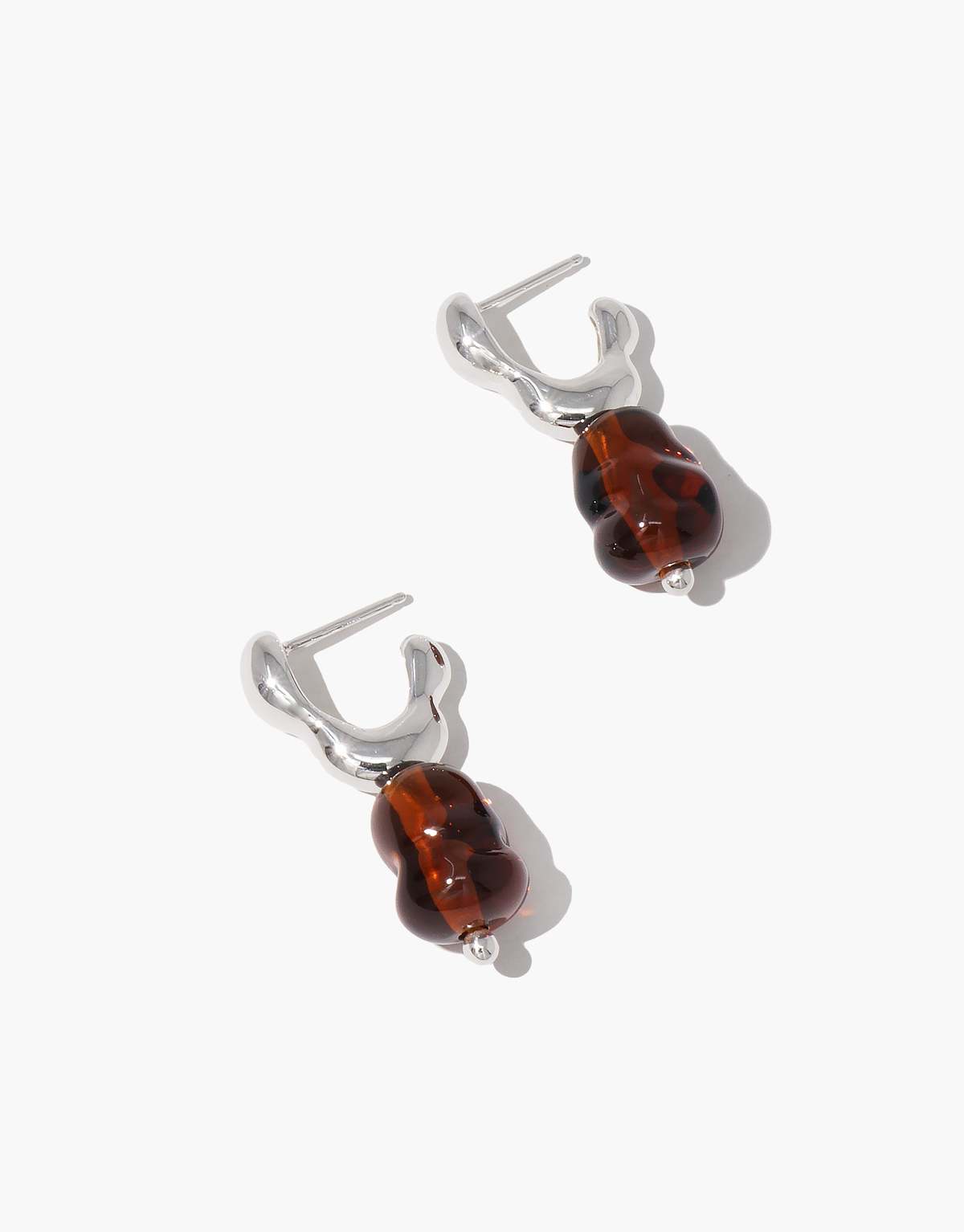 Cled Flow Drop Hoop Earrings - Image 9 of 12