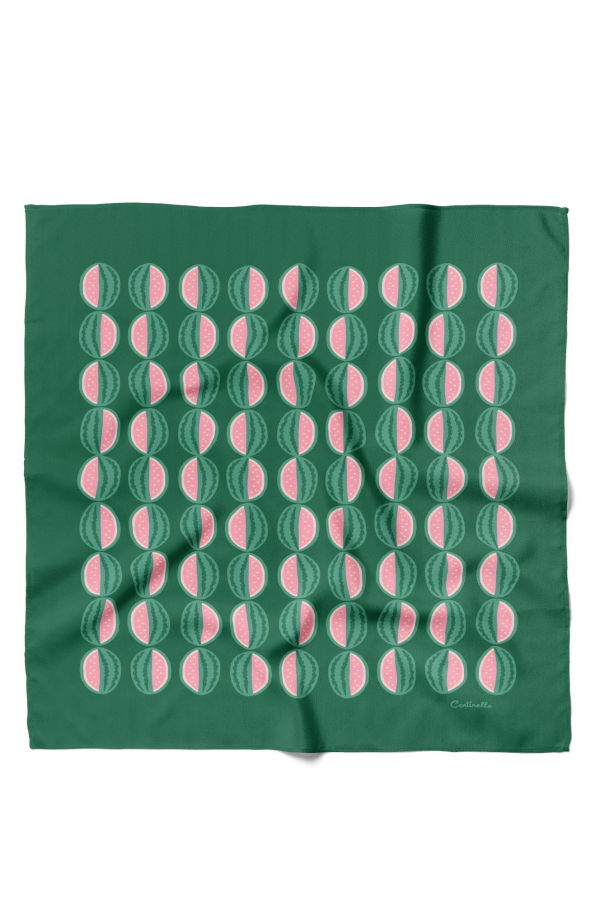 Centinelle Watermelon Cotton Silk Bandana