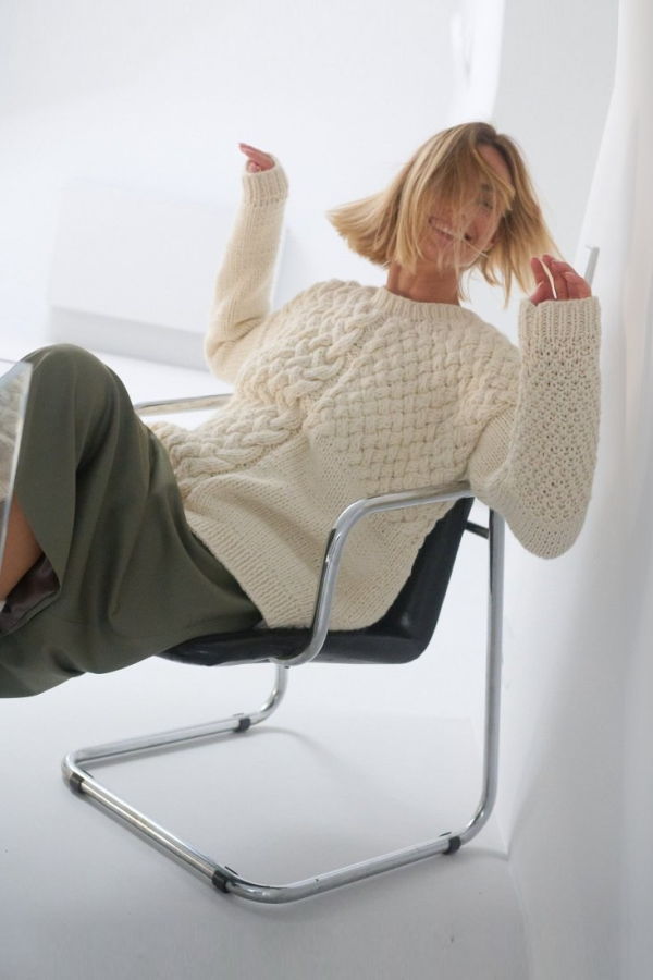 The Knotty Ones Heartbreaker Sweater - Sea Salt