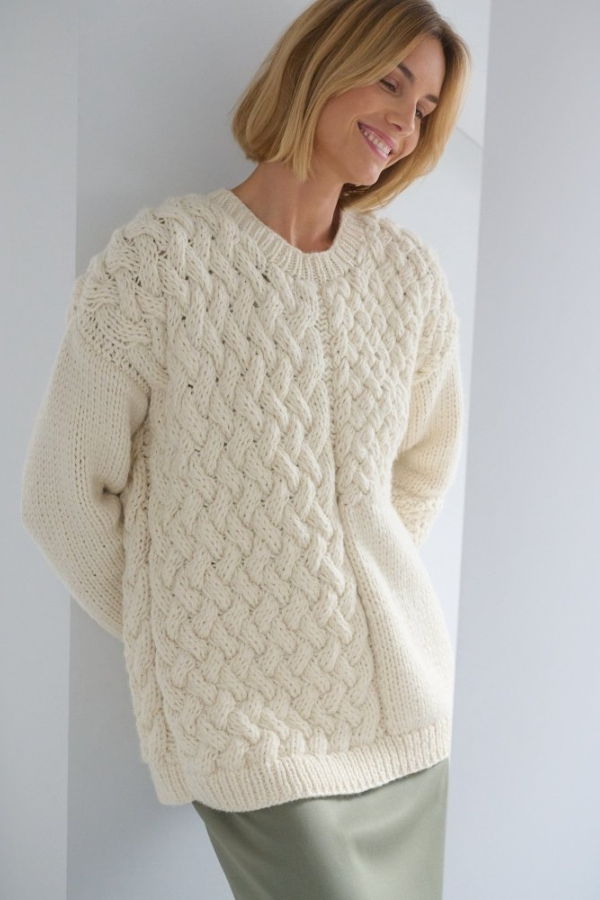 The Knotty Ones Heartbreaker Sweater - Sea Salt