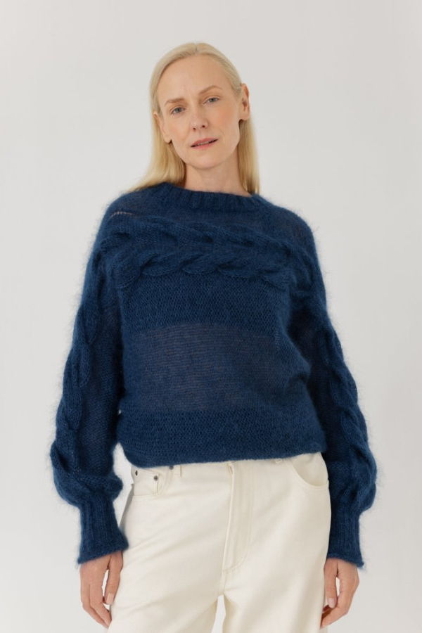 The Knotty Ones Jūra Sweater - Midnight Blue