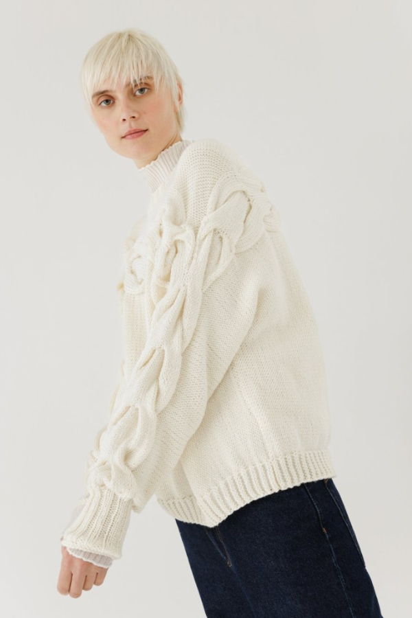 The Knotty Ones Jūra Sweater - Oat Milk