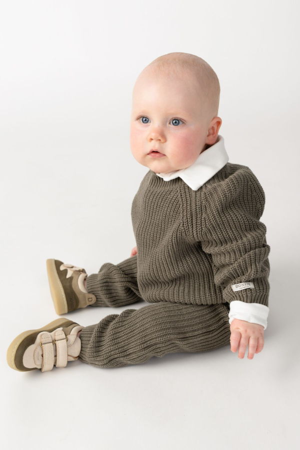 KIDS Donsje Luca Trousers - Stone Green