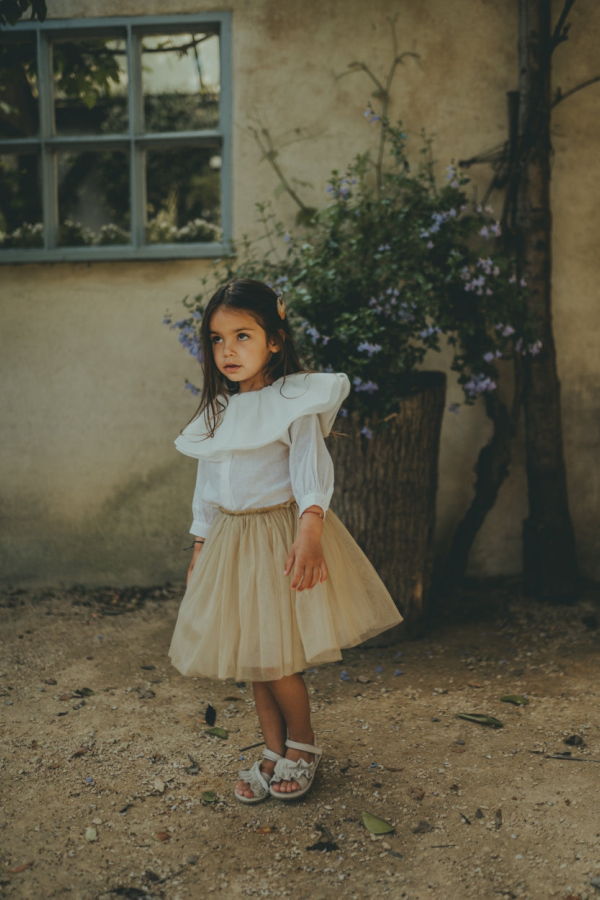 KIDS Donsje Pien Skirt - Vintage Khaki Metallic