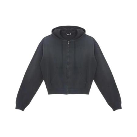 Auralee Heavy BD Sweat Cardigan - Black | Garmentory