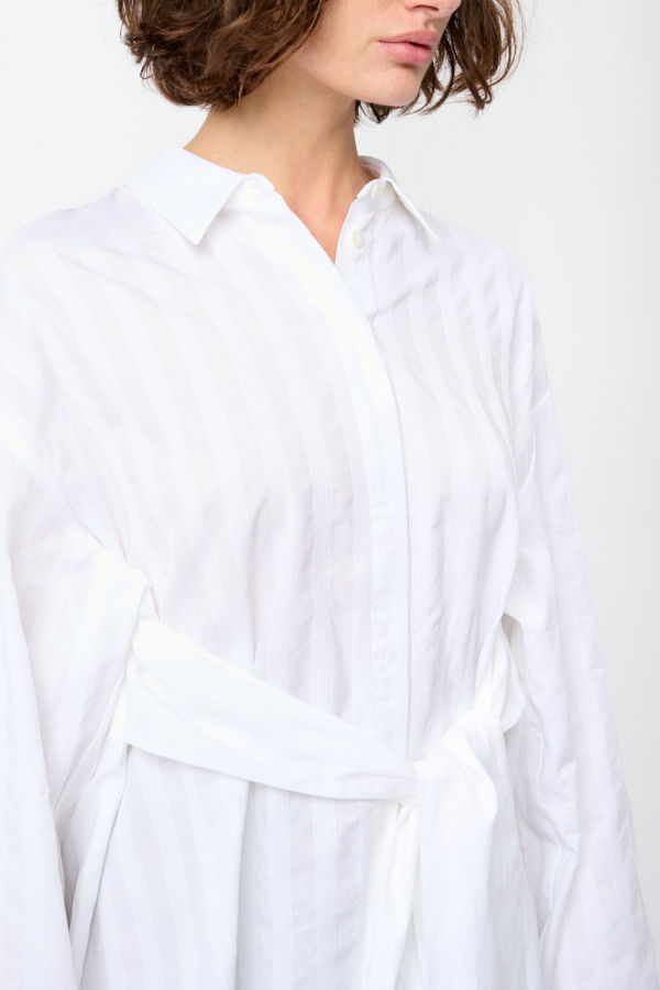 TOVE Claire Wrap Shirt - White