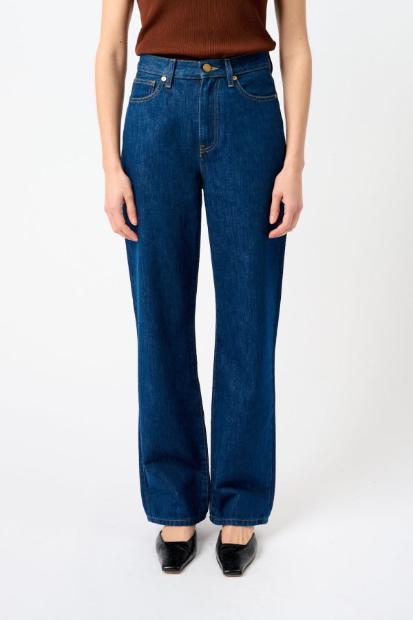TOVE Linn Relaxed Leg Jeans - Indigo
