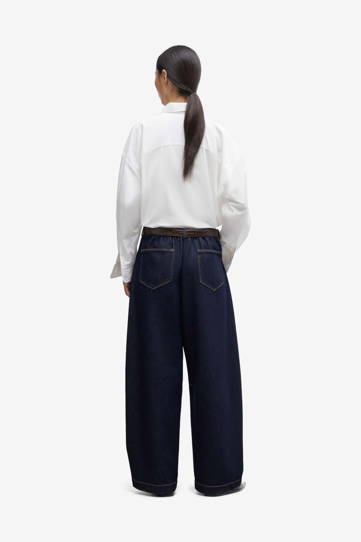 Cordera Curved Baggy Jeans - Blue - Image 3 of 5