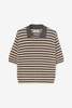 Cordera Organic Cotton Striped Polo - Grey - Thumbnail 1