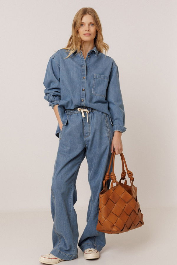 Indi & Cold Long Denim Pants