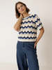 Indi & Cold Zig Zag Crochet Sweater - Thumbnail 1