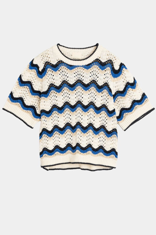 Indi & Cold Zig Zag Crochet Sweater