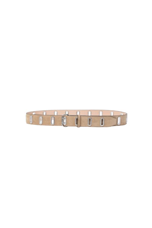 Rag & Bone River Studded Belt - Light Sand