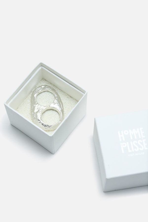 HOMME PLISSE ISSEY MIYAKE Double Cavern Ring