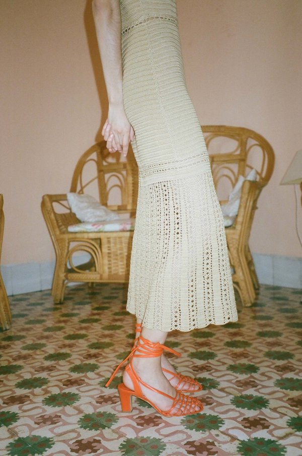 Rachel Comey Crochet Dress - Gold