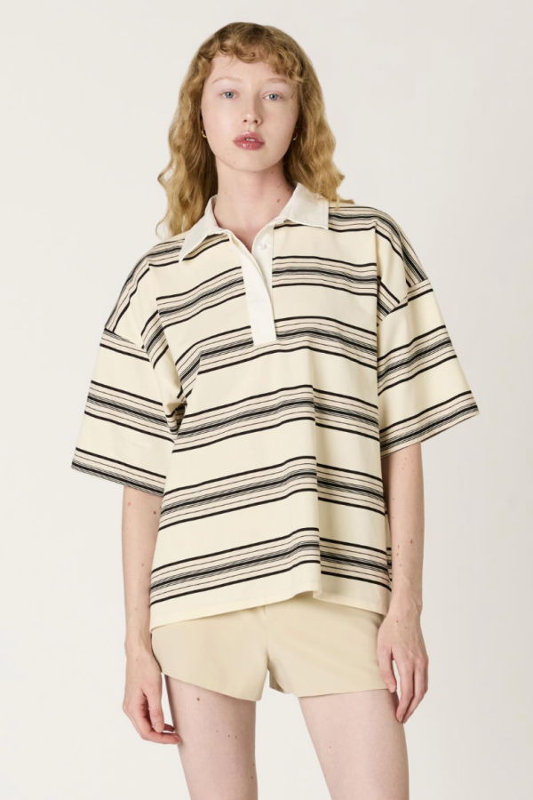 NIA Oat Stripe Ronda Top