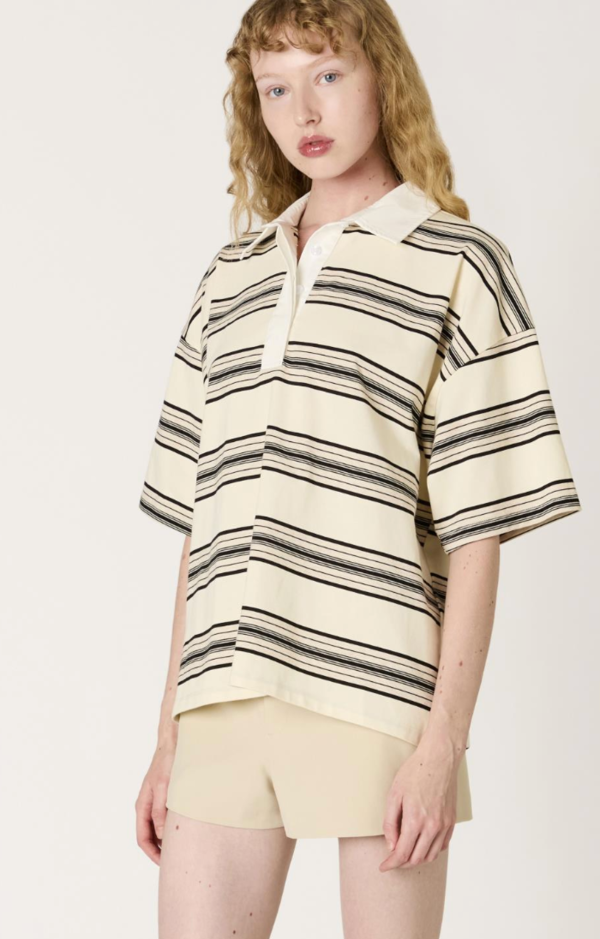 NIA Oat Stripe Ronda Top