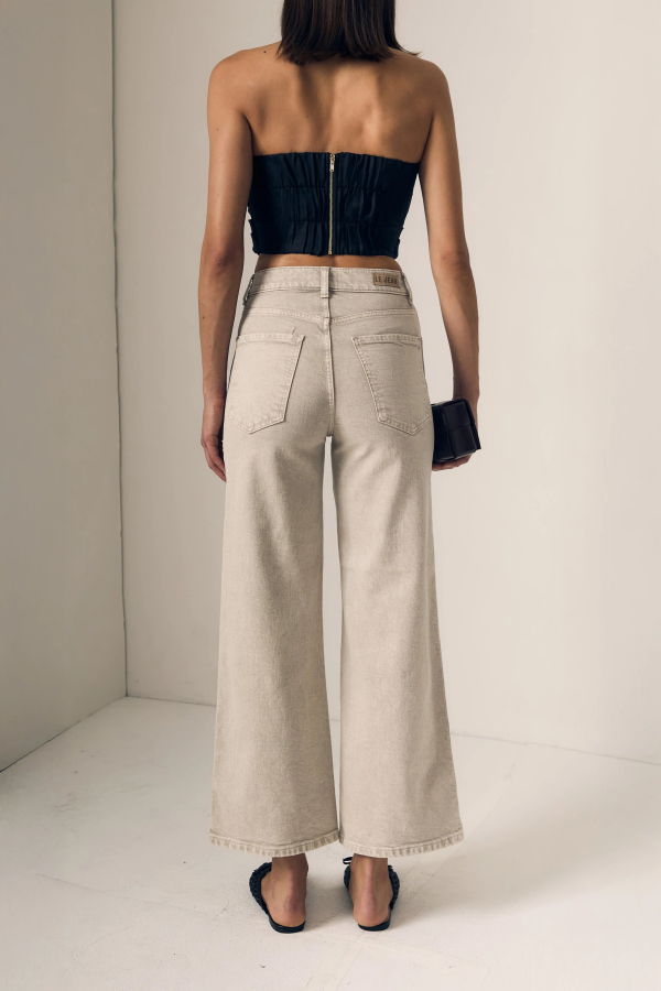 Le Jean Juliette Wide Leg Ankle Jeans