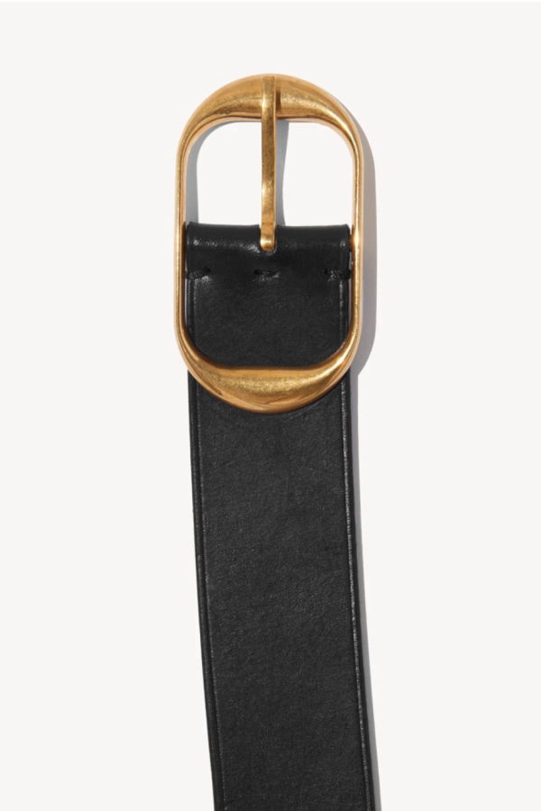 Nili Lotan Nili Belt - Black / Antique Brass
