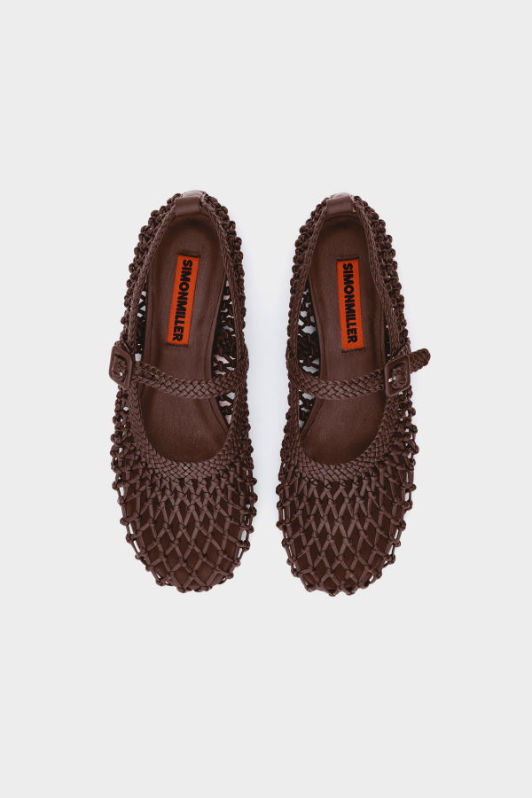 Simon Miller Knotted Riad Flats - Chocolate