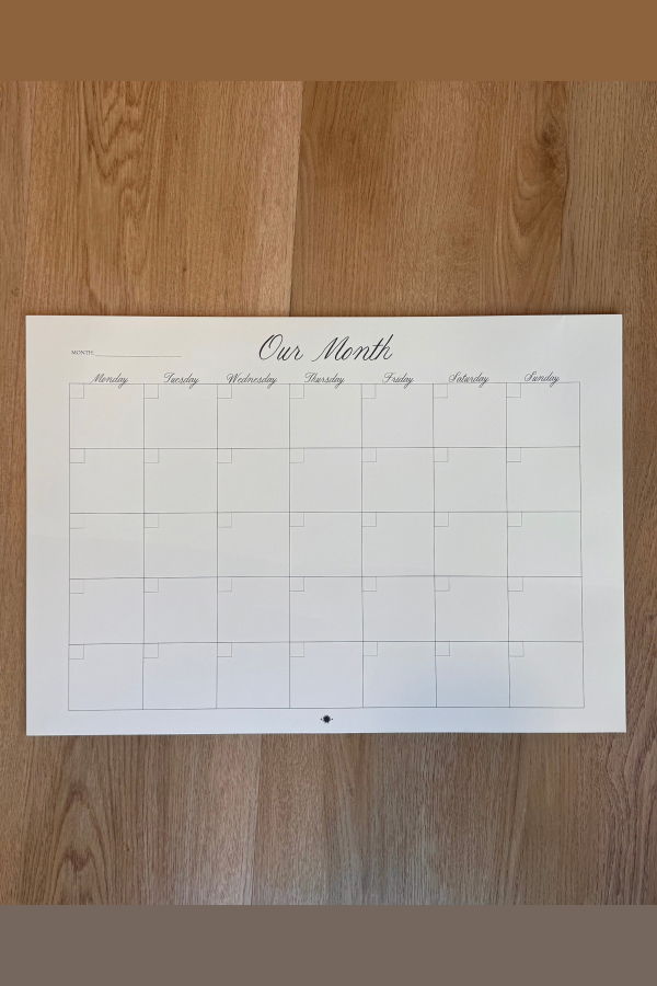 Sønderhaus Our Month Planner