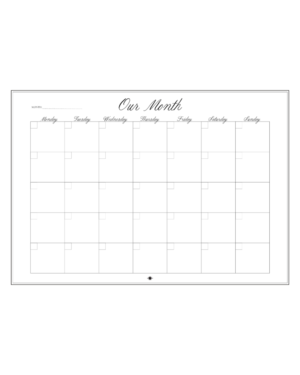 Sønderhaus Our Month Planner - Image 2 of 2