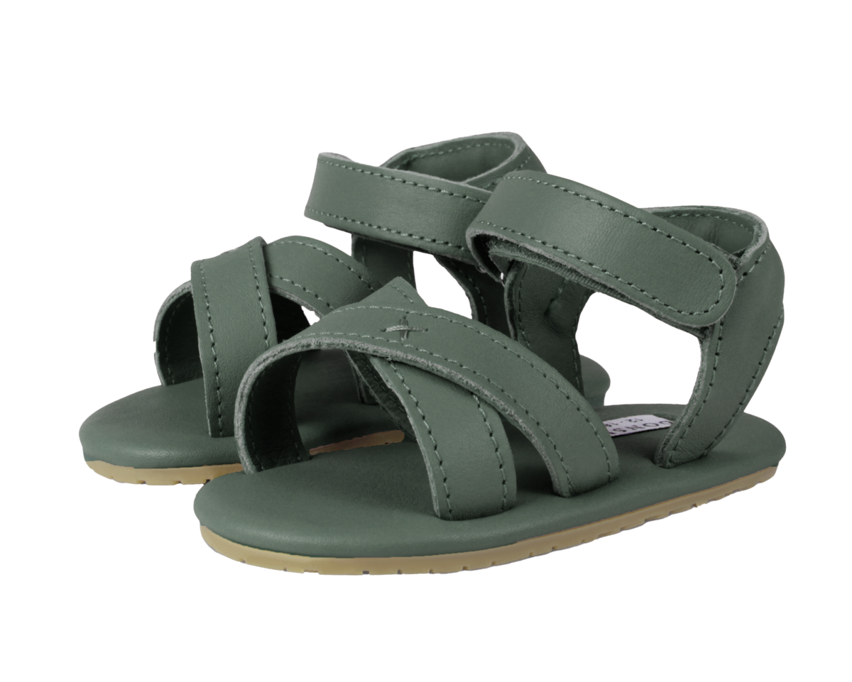 KIDS Donsje Tobi Sandals - Green Bay Leather - Image 1 of 5