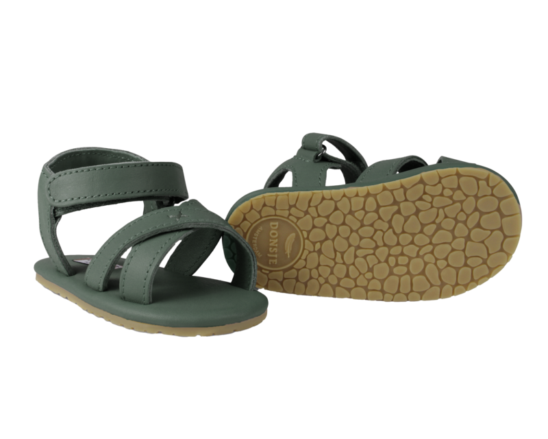 KIDS Donsje Tobi Sandals - Green Bay Leather