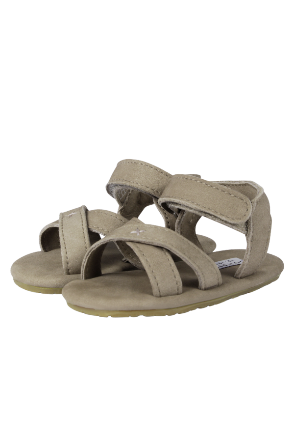 KIDS Donsje Tobi Sandals - Taupe Nubuck