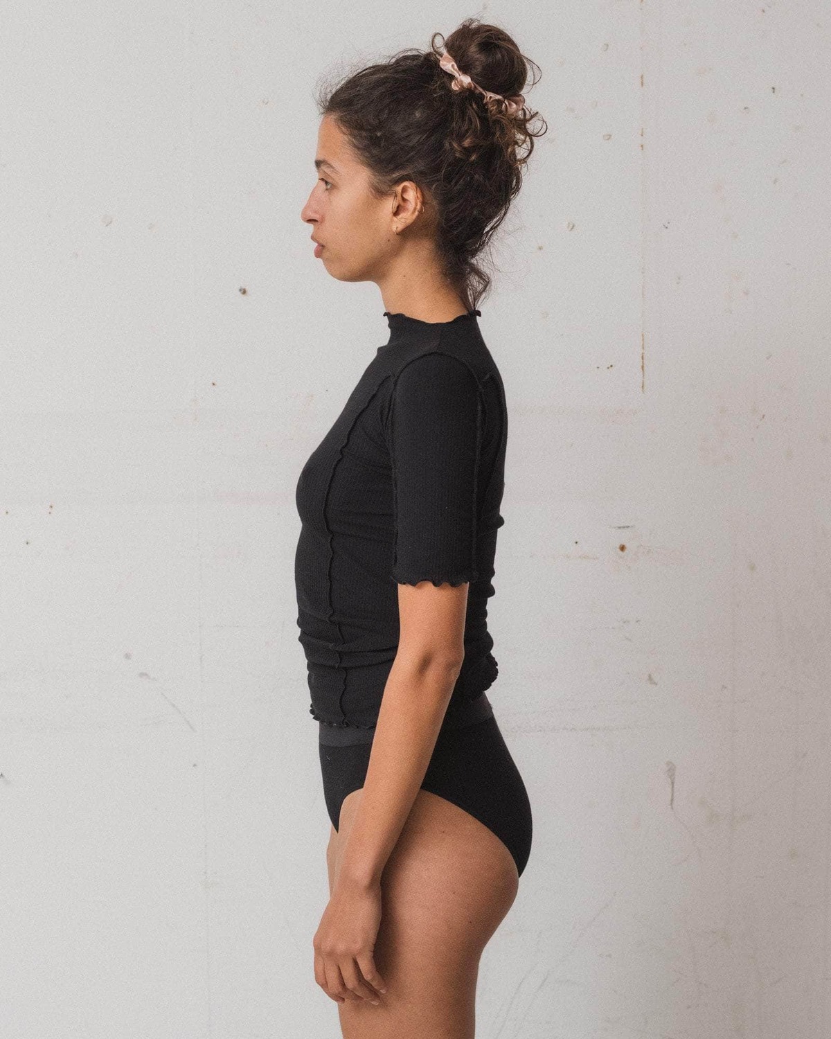 Baserange Omato 3/4 Tee - Fine Organic Cotton Rib - Image 3 of 6