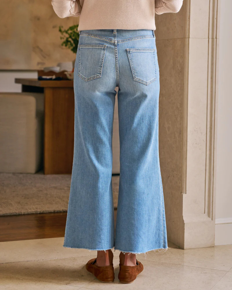 Frank & Eileen Galway Wide-Leg Jeans - 1971 Faded Blue