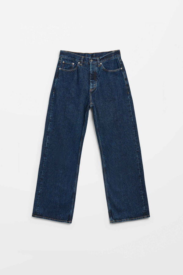 HOPE Washed Wide-Leg Jeans - Indigo