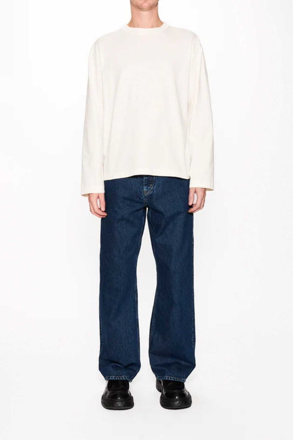 HOPE Washed Wide-Leg Jeans - Indigo