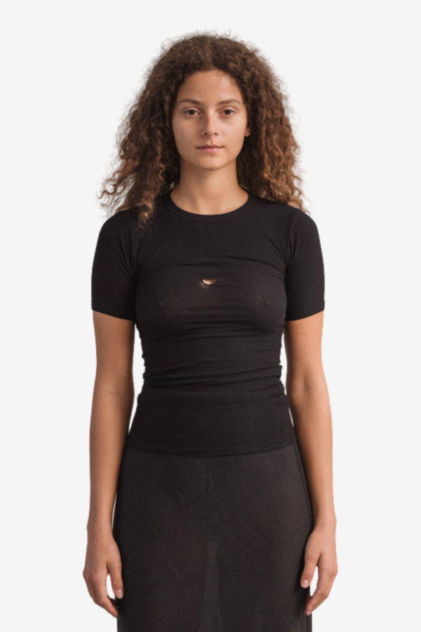 Baserange Heart Short Sleeve Tee - Black