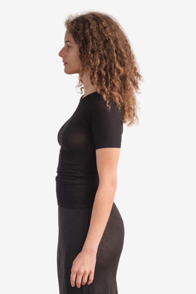 Baserange Heart Short Sleeve Tee - Black