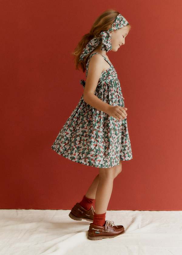 KIDS Caramel Abelia Girl's Cotton Liberty Laith Print Dress