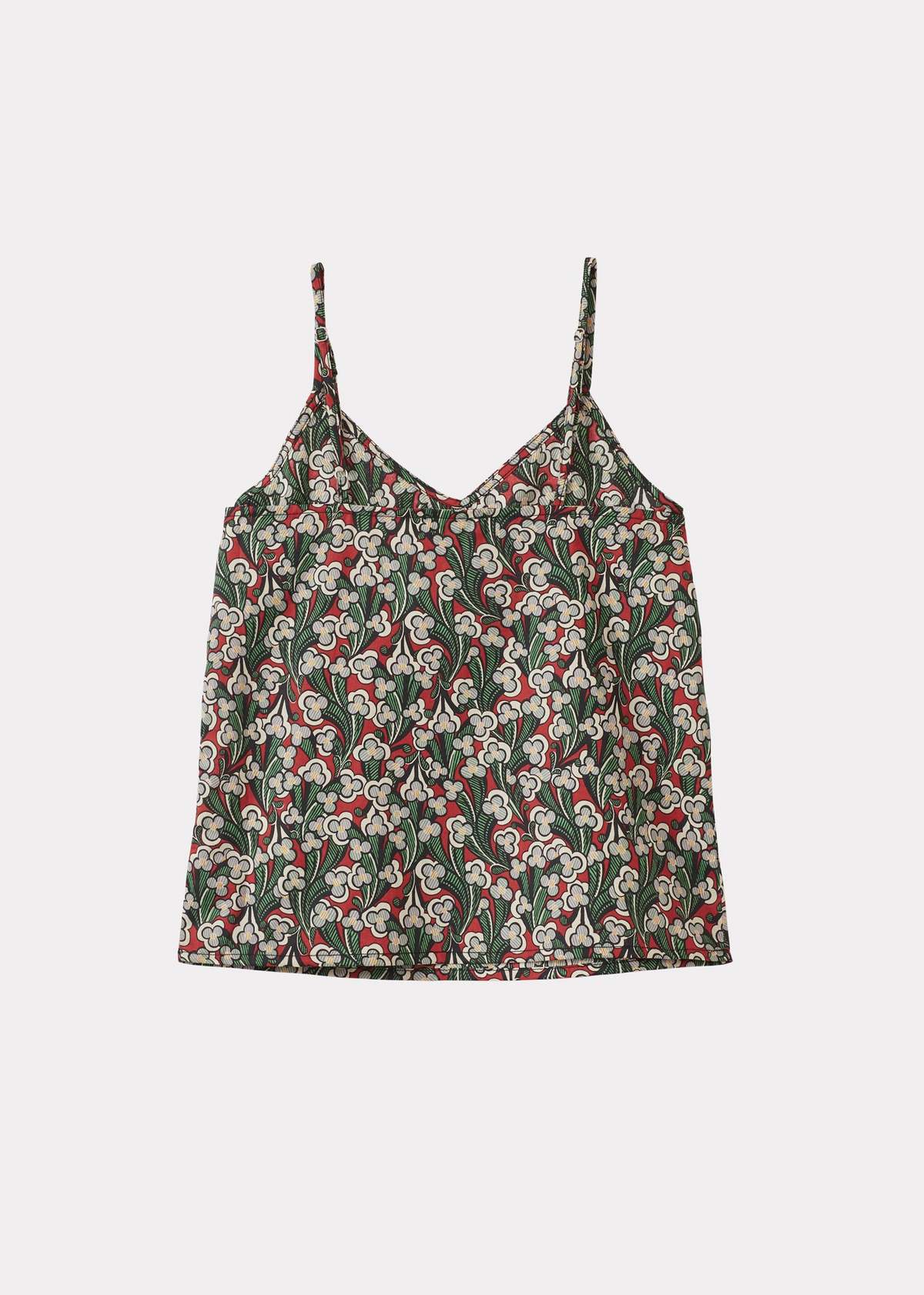 KIDS Caramel Camilla Cotton Camisole Top - Liberty Laith Print - Image 4 of 4