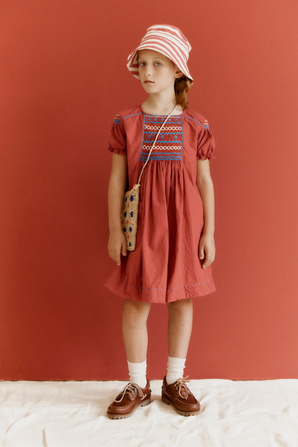 KIDS Caramel Moringa Girl's Cotton Dress