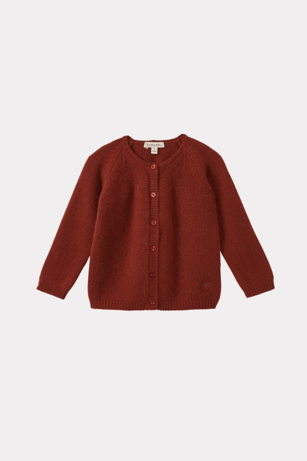 KIDS Caramel Rosa Baby Cashmere Cardigan