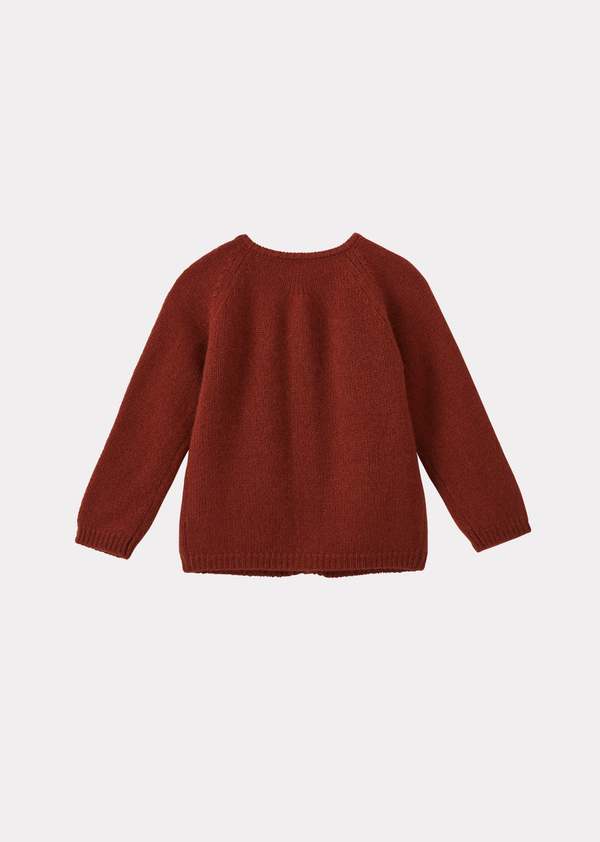 KIDS Caramel Rosa Baby Cashmere Cardigan