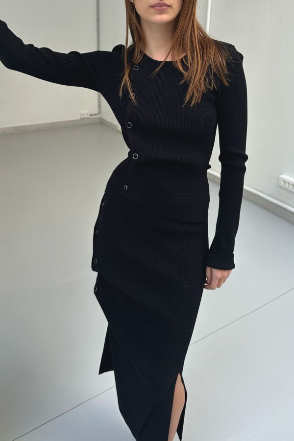 SAEMDI Deconstructed Rib Top